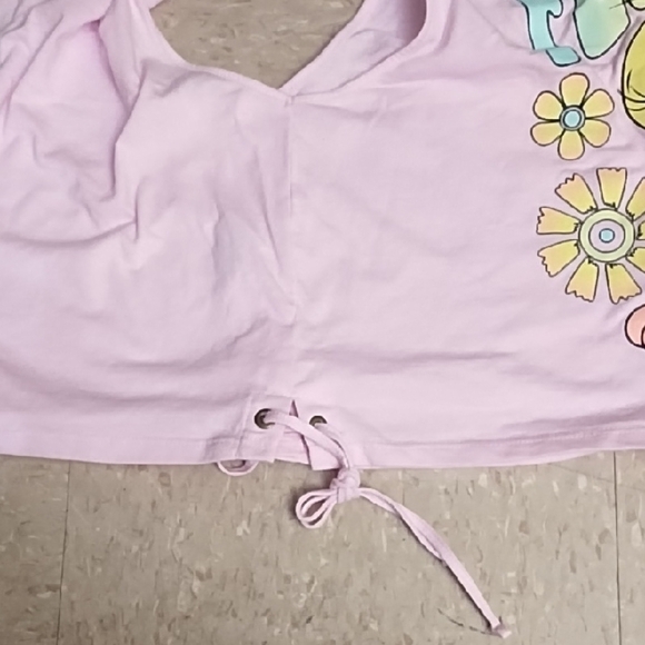 Warner Bros. Pink Tweety Wild Flower Crop Top - Picture 5 of 5
